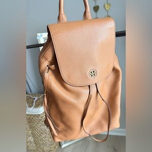 Tan Leather Backpack